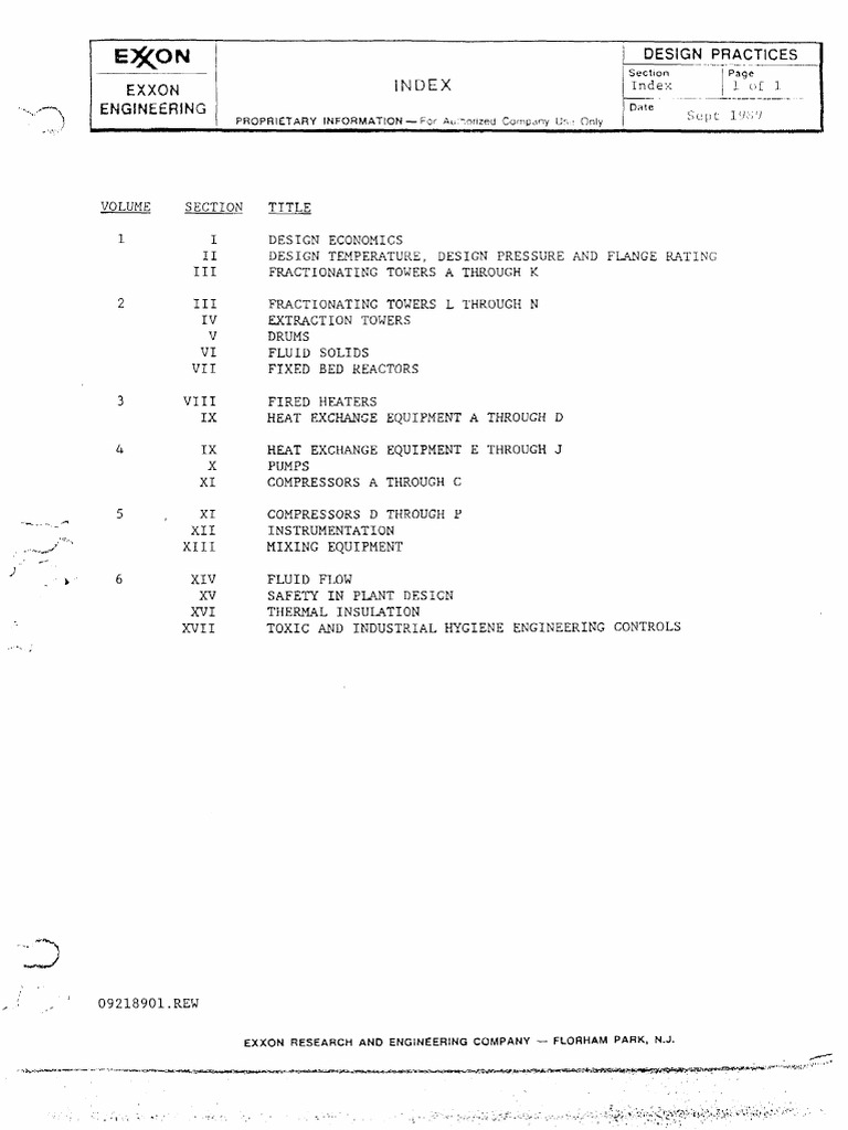 Exxon - Design Practices Sept. 1989 | PDF