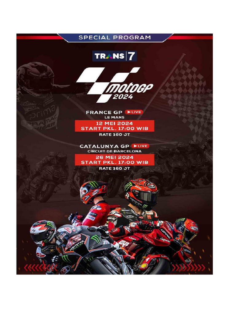 TRANS 7 Rate Card Mei 2024 - Revisi 2 | PDF | Broadcasting