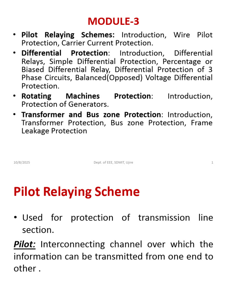 SGP Module3 | PDF | Transformer | Relay