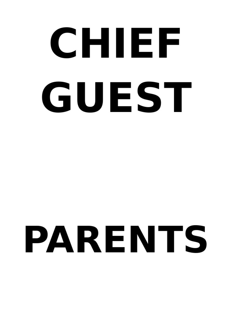 Chief Guest | PDF