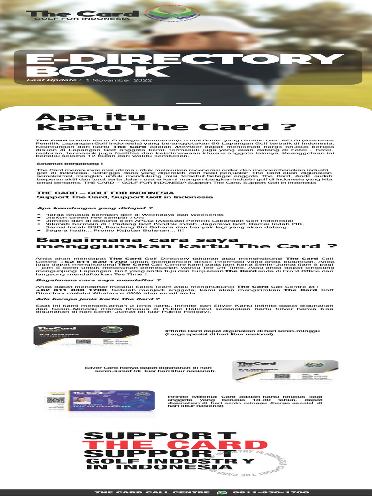 The Card Directory - 1 November 2022 | PDF