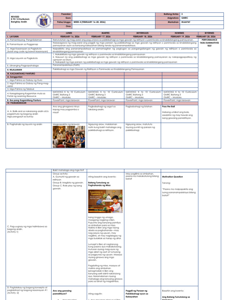 GMRC Q4 W4 | PDF