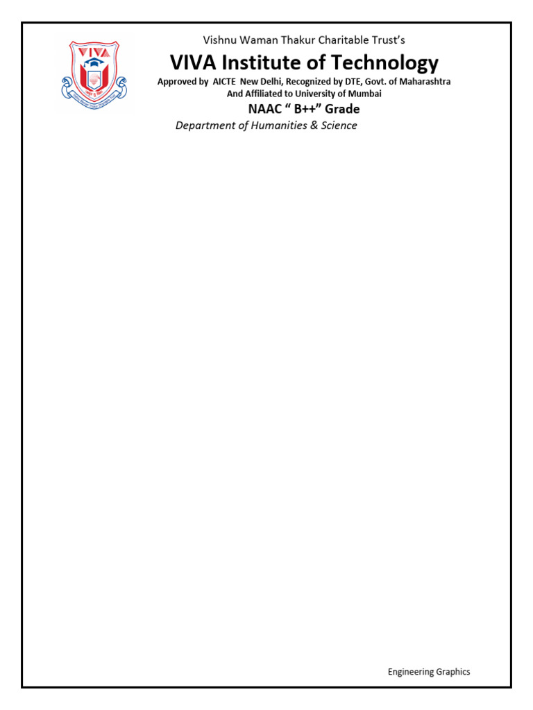 Engineering Graphics Sheet No 1-Engineering Curves | PDF