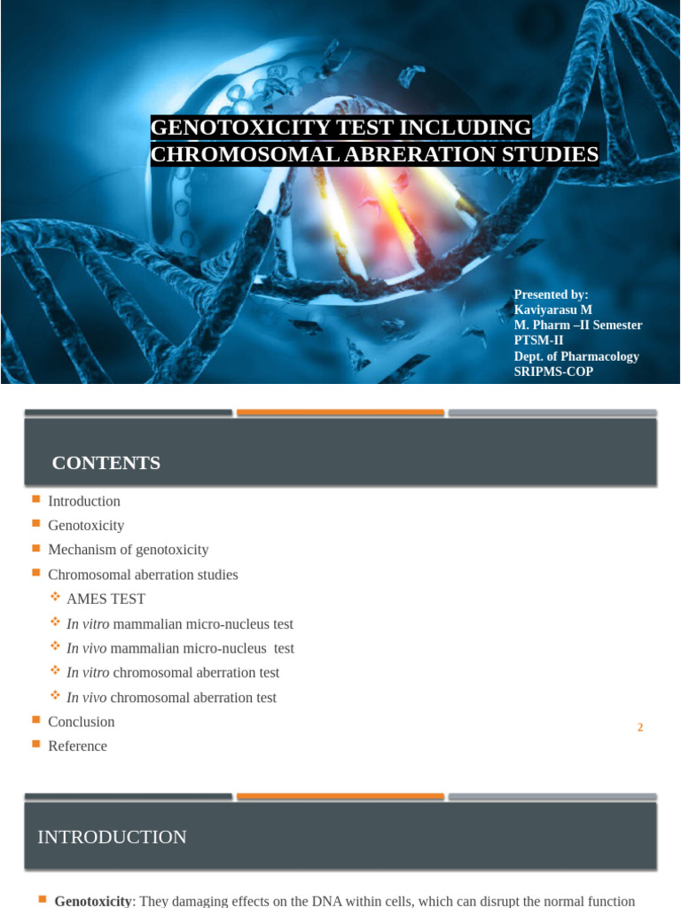 Genotoxicity Test Including Chromosomal Aberration Test | PDF | Biology ...
