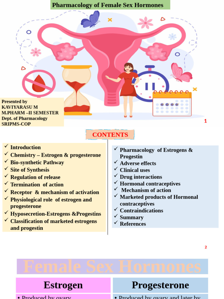 Female Sex Hormones | PDF | Combined Oral Contraceptive Pill | Estrogen