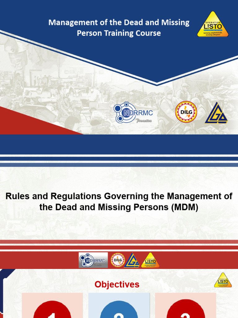 Module 1 Rules and Regulations Governing The Management of The Dead and ...