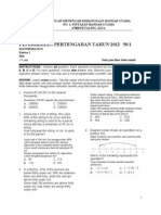 Maths P1 Mid Yr F3 2012