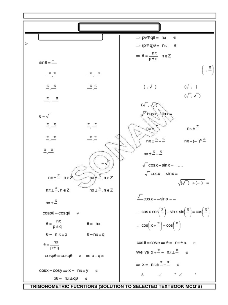 Trigonometric Functions | PDF | Complex Analysis | Euclid