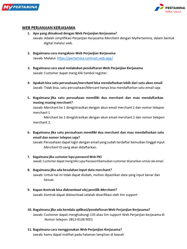 FAQ Perjanjian Kerjasama & Multi Source of Fund | PDF