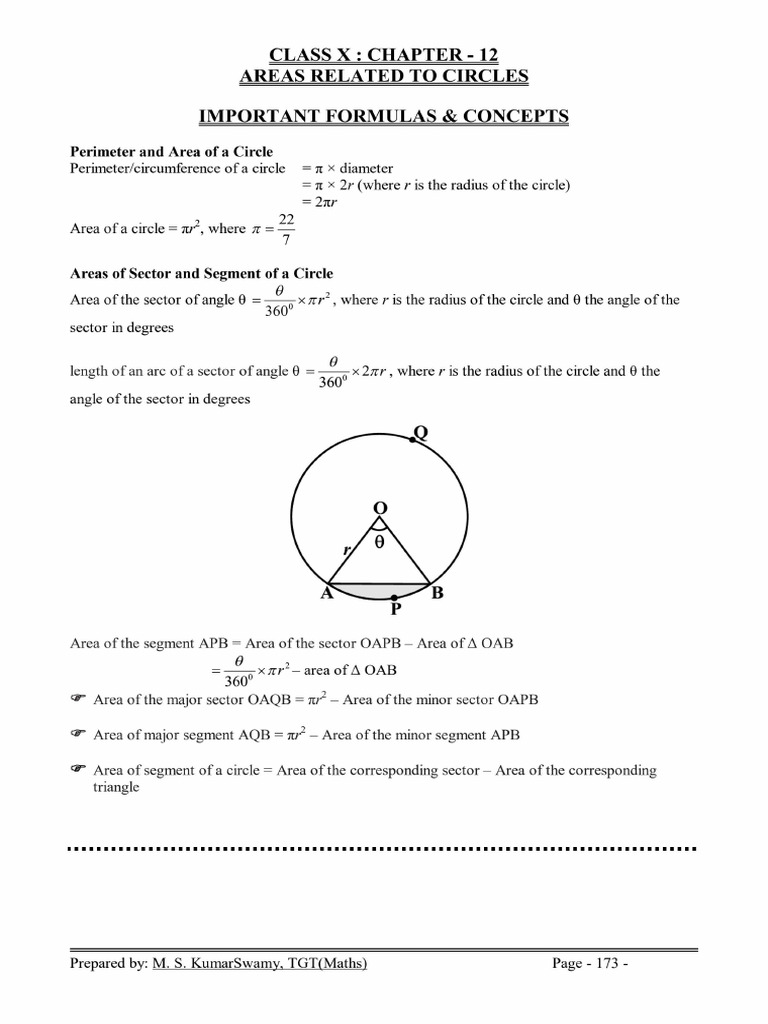 Maths Notes 10 | PDF