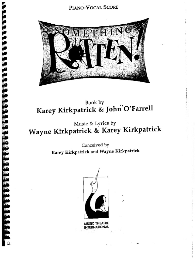 Something Rotten Piano-Vocal Score | PDF