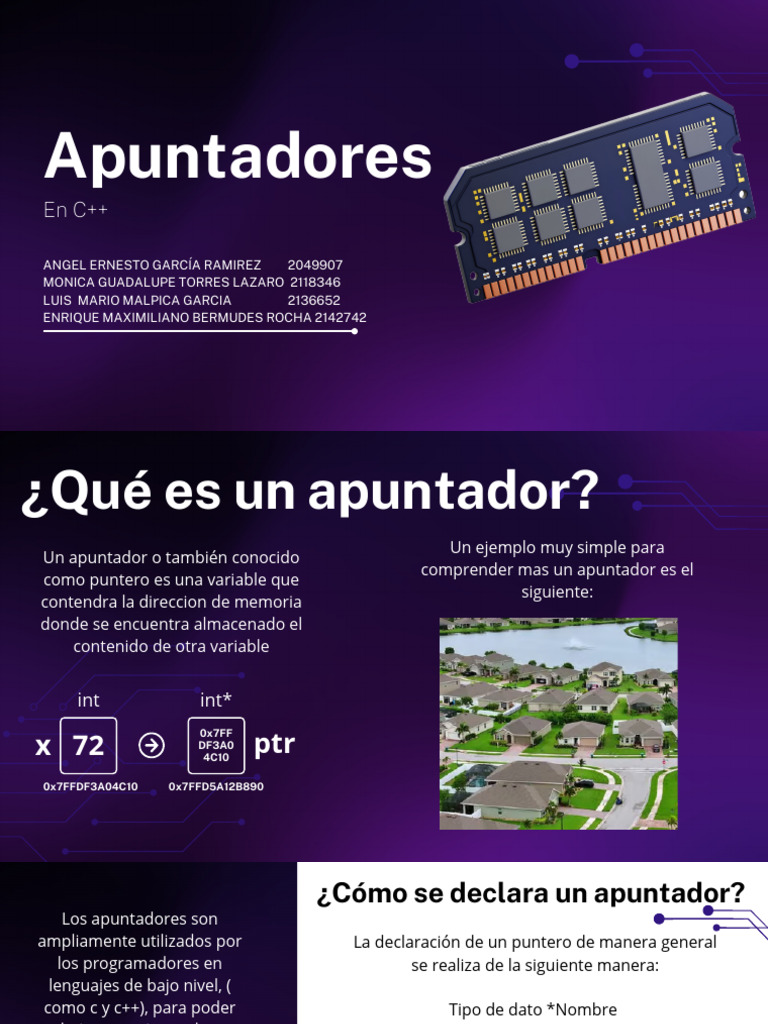 Equipo 6 - Apuntadores en c++-1 | PDF | Puntero (Programación de ...