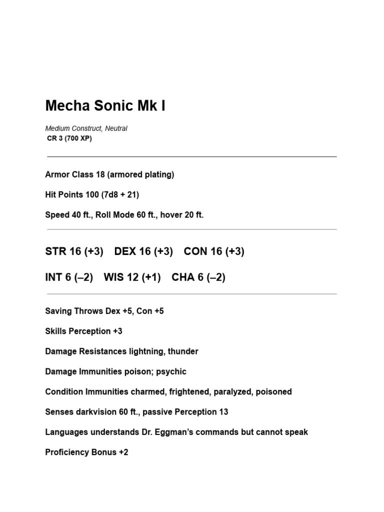 Mech Mark 1 | PDF