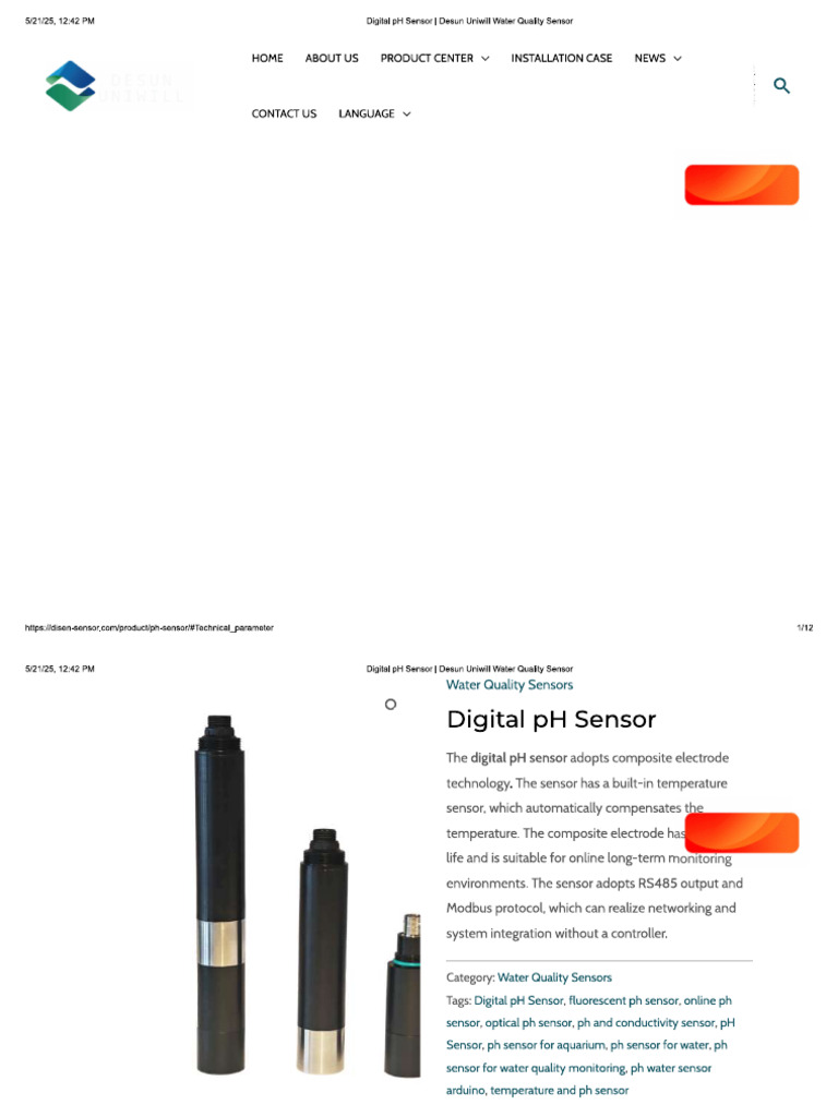PH Data Sheet | PDF