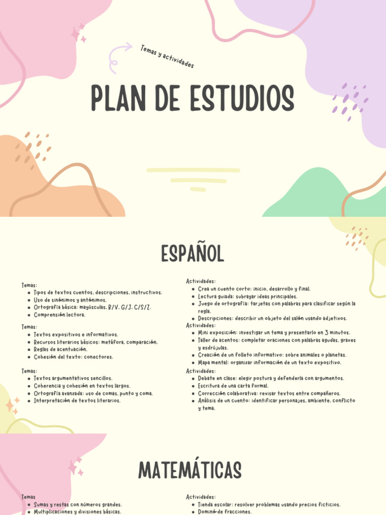 Plan de Estudios | PDF