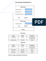 Category Name: Product Name: Product Description:: Add Category and Pproducts