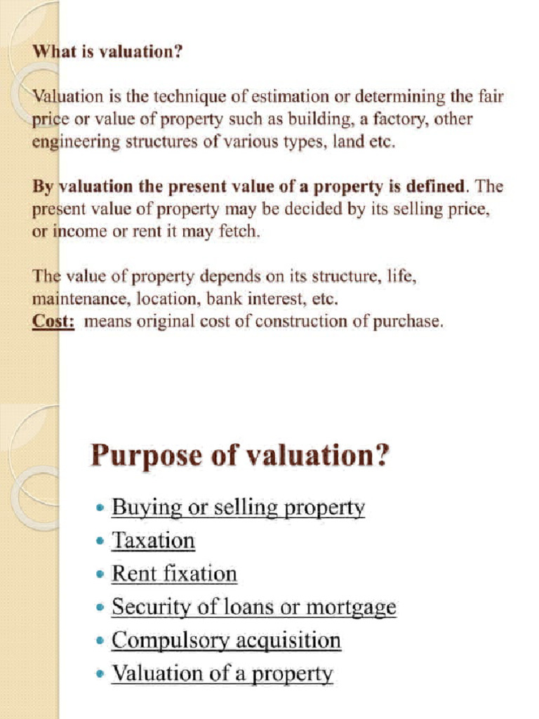 Valuation of Building | PDF