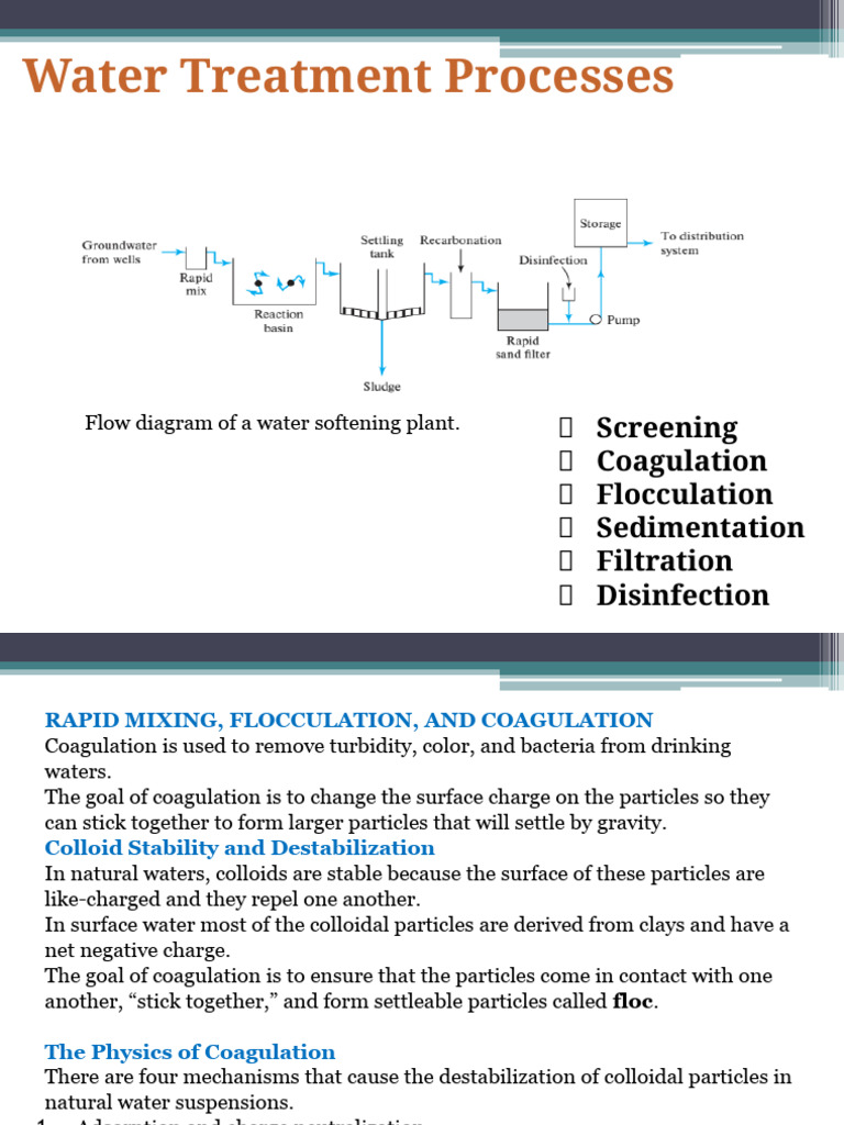 Lecture 10 &11 Water Treatment | PDF | Water Purification | Chemistry