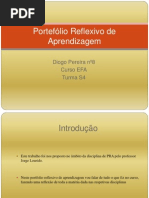 Portefólio Reflexivo de Aprendizagem Diogo Pereira nº8