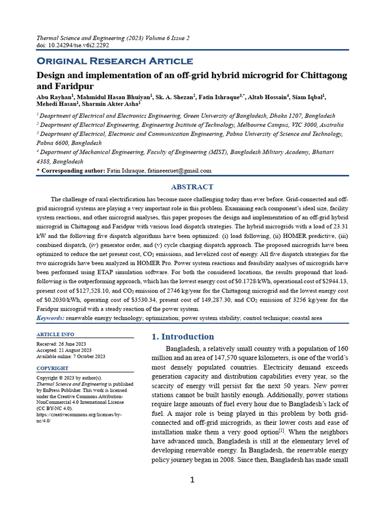 6.design and Implementation of An Off-Grid Hybrid Microgrid For ...
