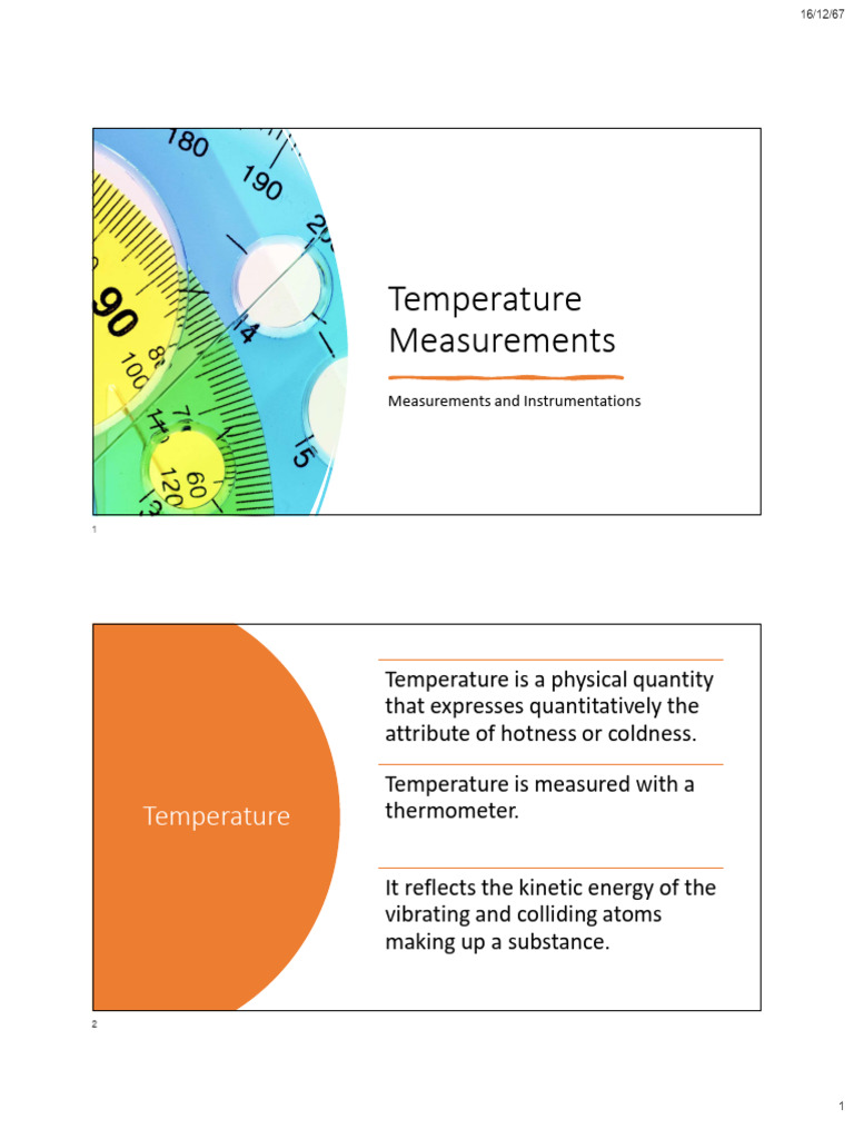 Chapter 7 Temperature Measurements | PDF | Electrical Engineering ...