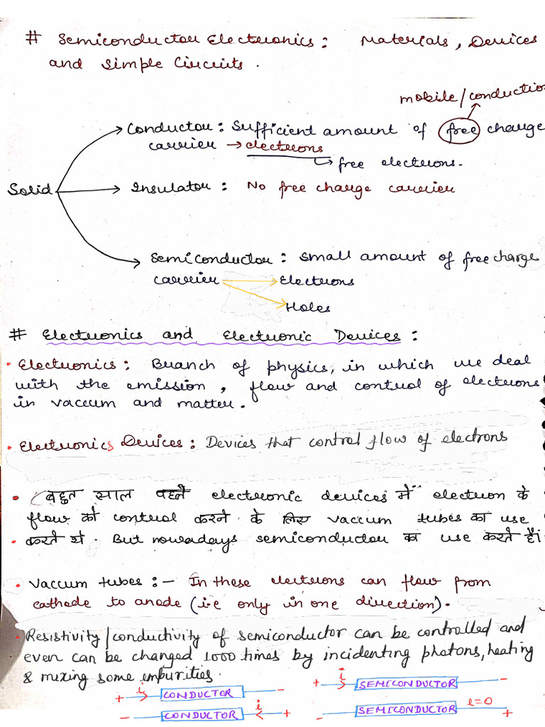Semiconductor Notes | PDF
