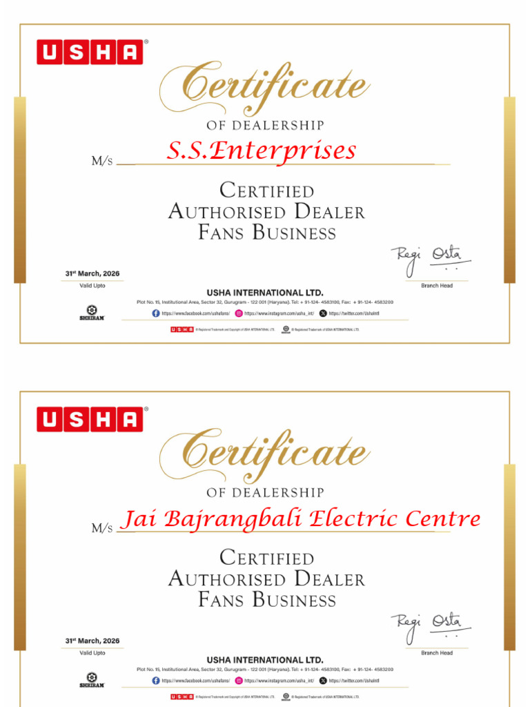 Fan Certificate - Bihar-Updated | PDF