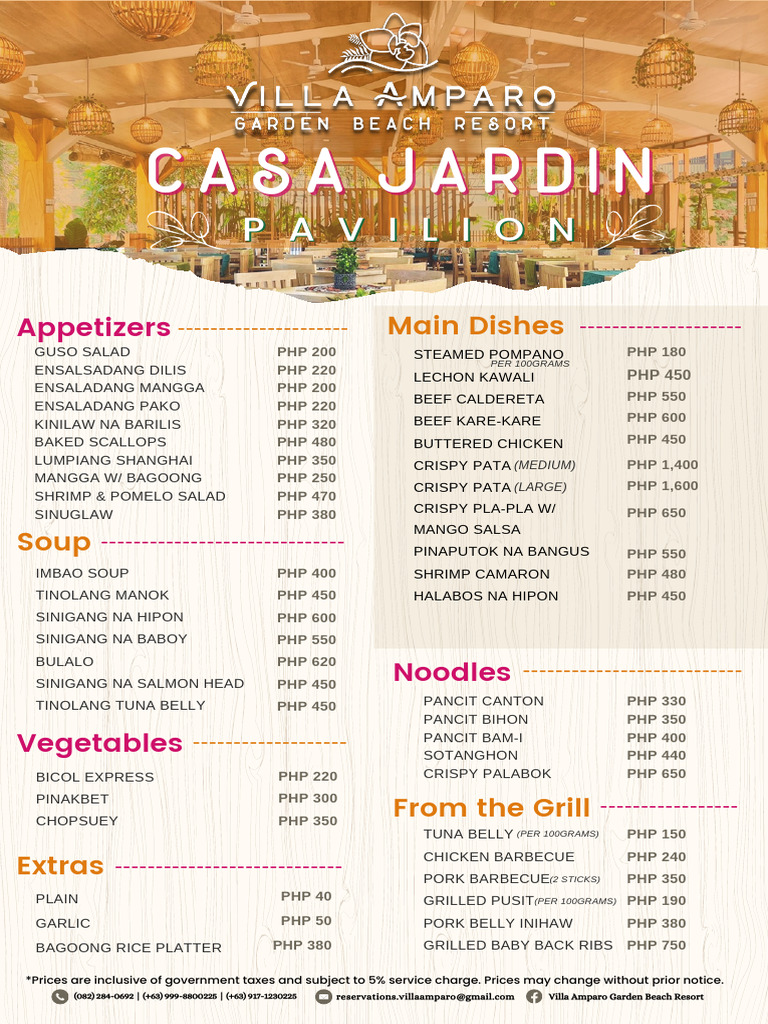 CASA MENU Updated As of 12.30.2025 | PDF | Milkshake | Drink