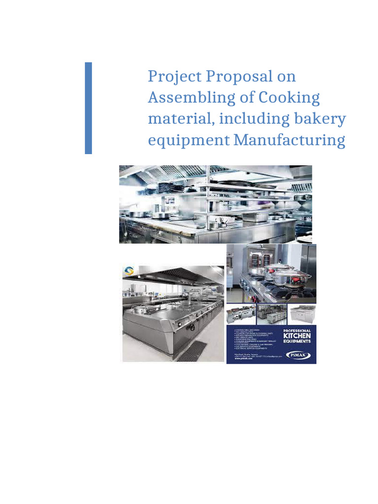 Project Proposal On Assembling of Cooking Material | PDF | Home ...