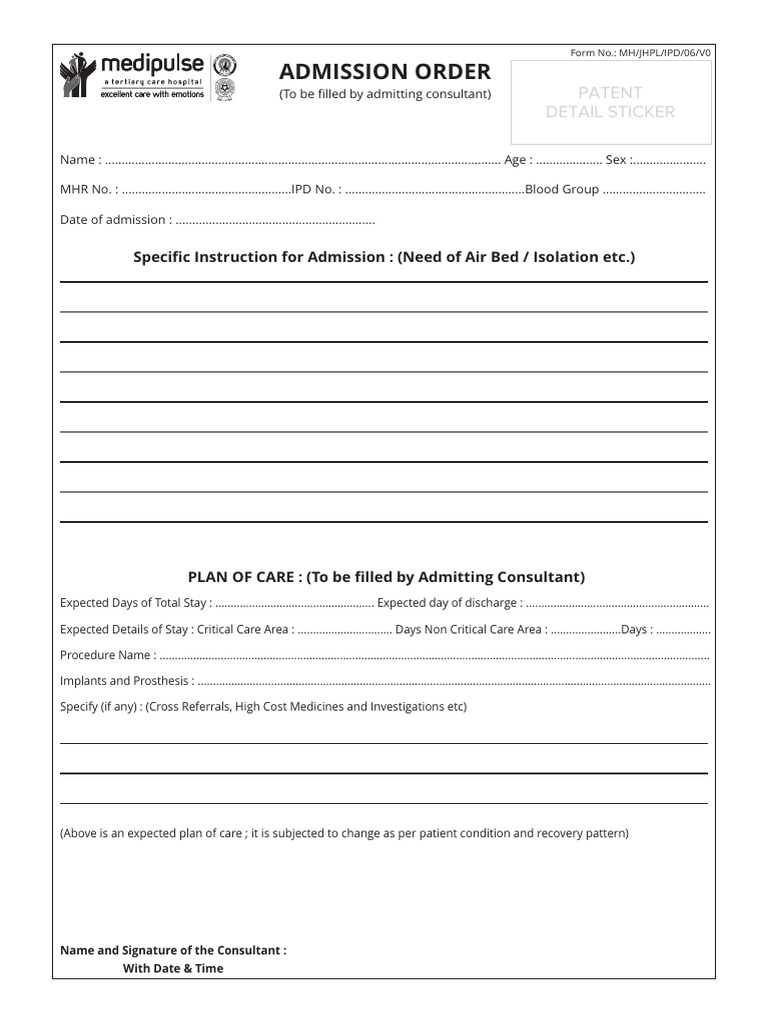 Admission Order 2022 | PDF