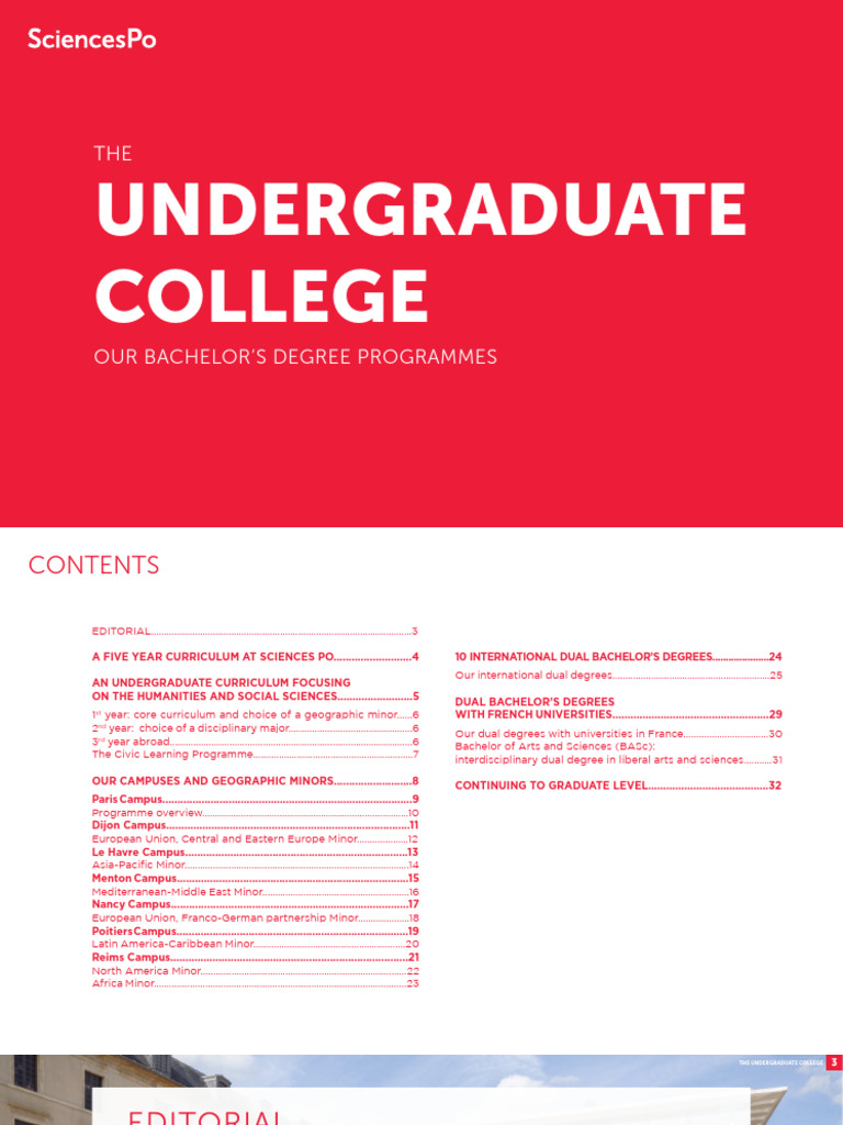 Sciencespo Brochure College en | PDF | Social Sciences | Science