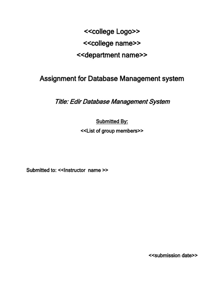 Edir Database Management System | PDF | Databases | Database Design