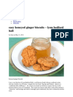 Honey Ginger Biscuits