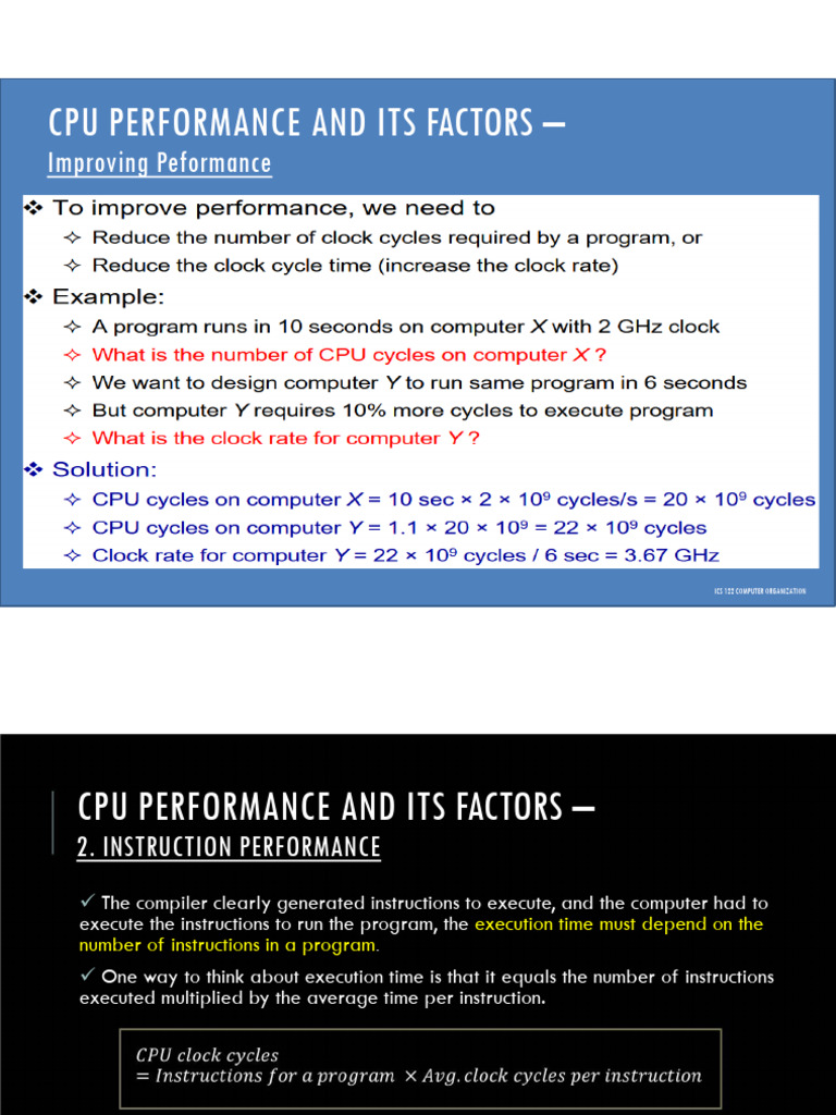 4 CO Performance Measurements Instructions | PDF | Central Processing ...