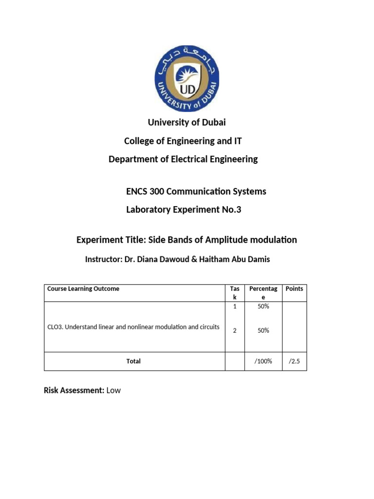 Lab 3 | PDF | Radio Wave | Electronics