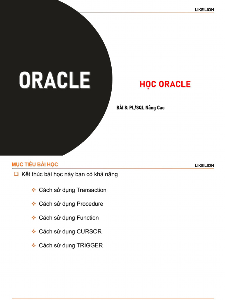 Oracle 8 | PDF