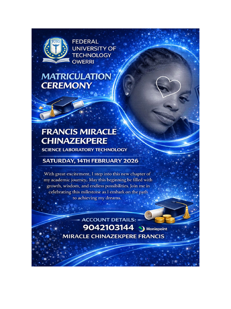 Francis Miracle Matriculation Flyer | PDF