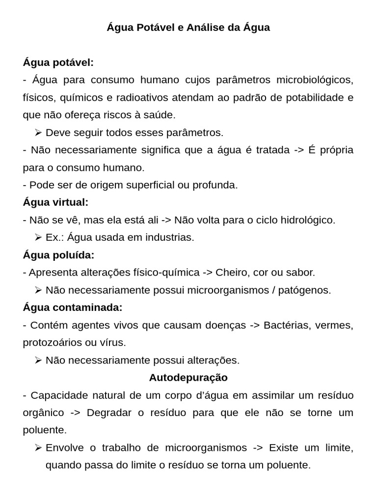5 - Água Potável e Tratamento Da Água | PDF | Água | Poluição da água