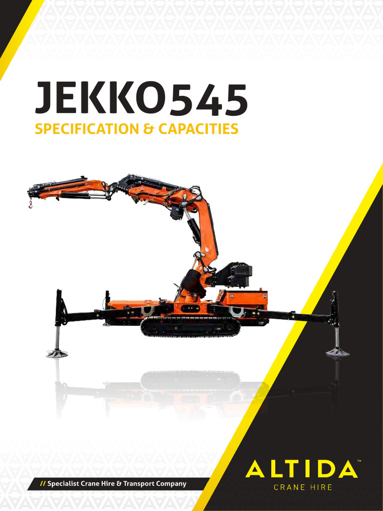Jekko 545 Specs ALTIDA - Compressed | PDF | Machines