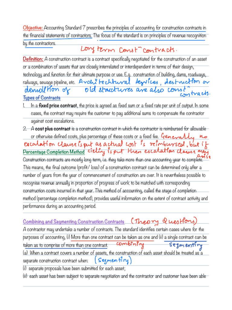 As 7 Construction Contracts | PDF | Cost | Expense