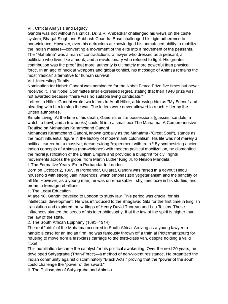 Gandhi | PDF | Mahatma Gandhi | Nonviolence
