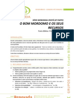 2012-02-21 - GV - Estudo Bíblico - O Bom Mordomo e Os Seus Recursos