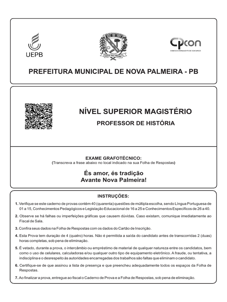 5sm07 Professor de Historia | PDF | Pedagogia | Aprendizado