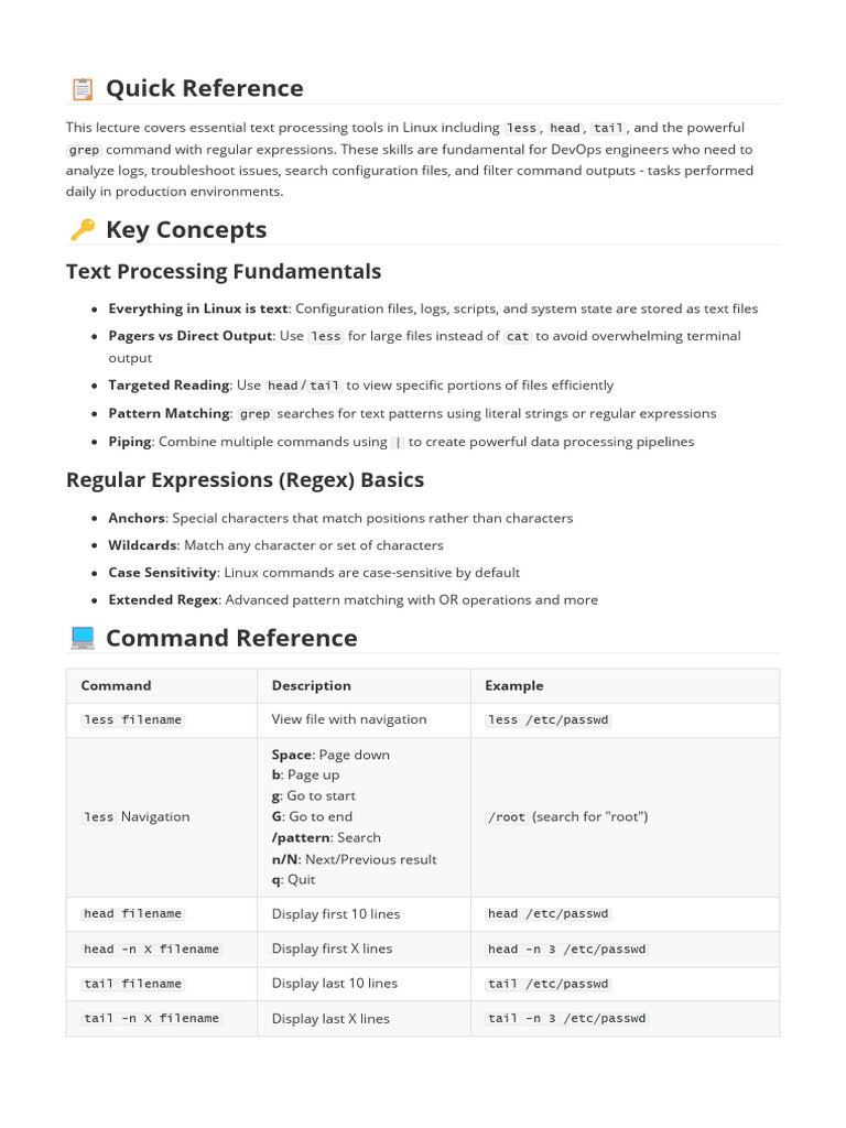Lesson11 Cheatsheet | PDF | Regular Expression | Computer Architecture
