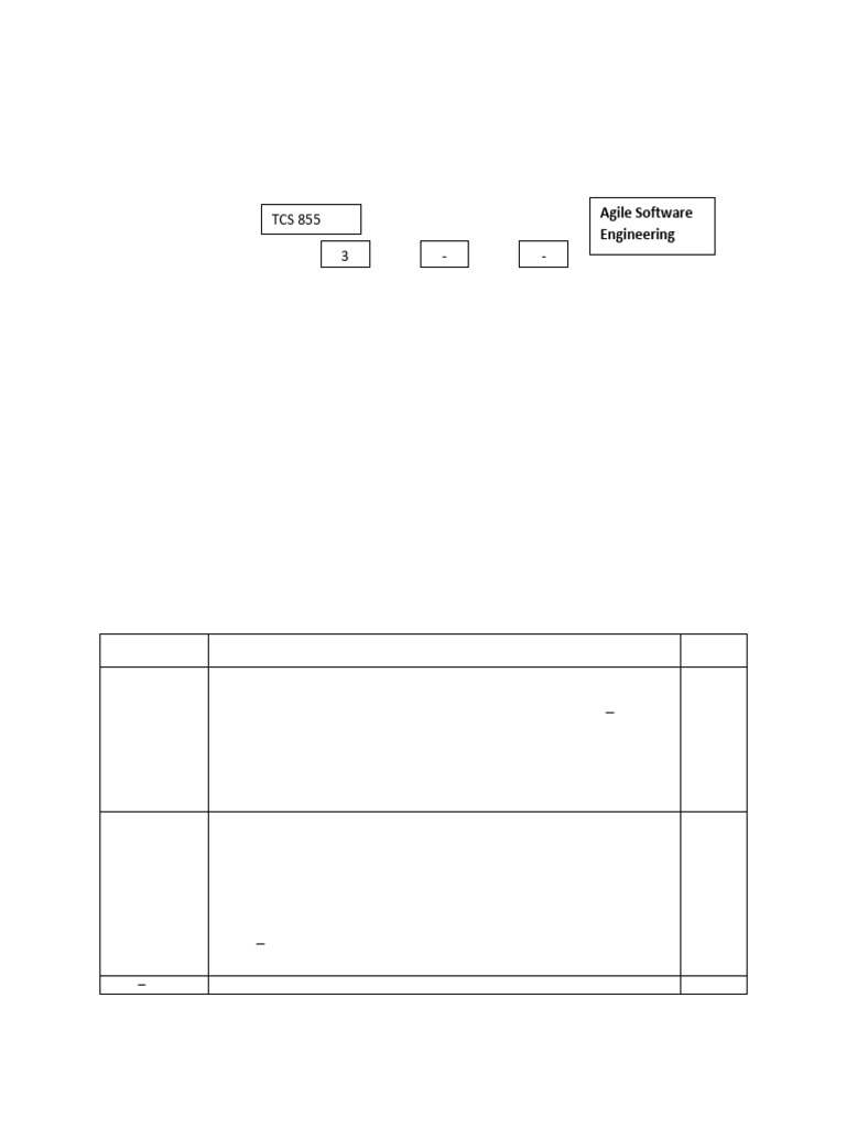 Syllabus Agile Software Engineering | PDF | Agile Software Development ...