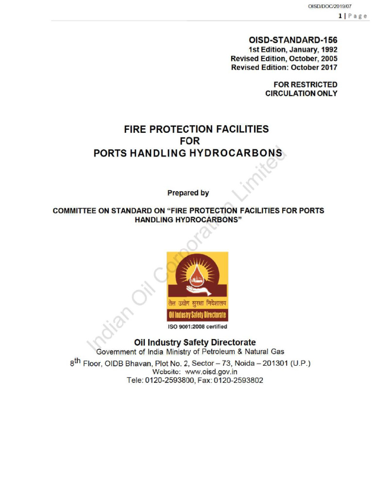 Oisd STD 156 2017 | PDF