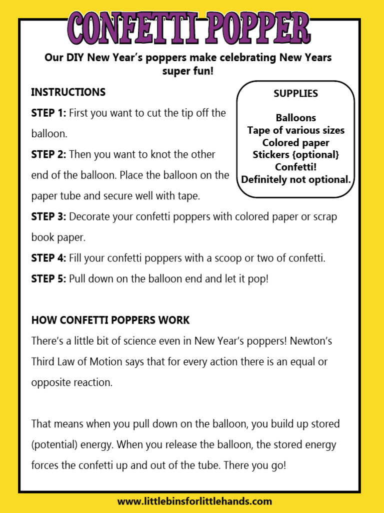 Confetti Poppers | PDF