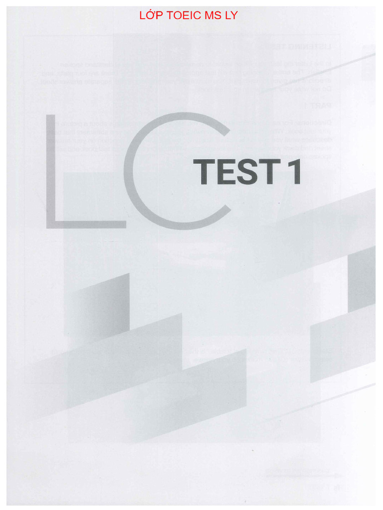 LC Test 1 | PDF