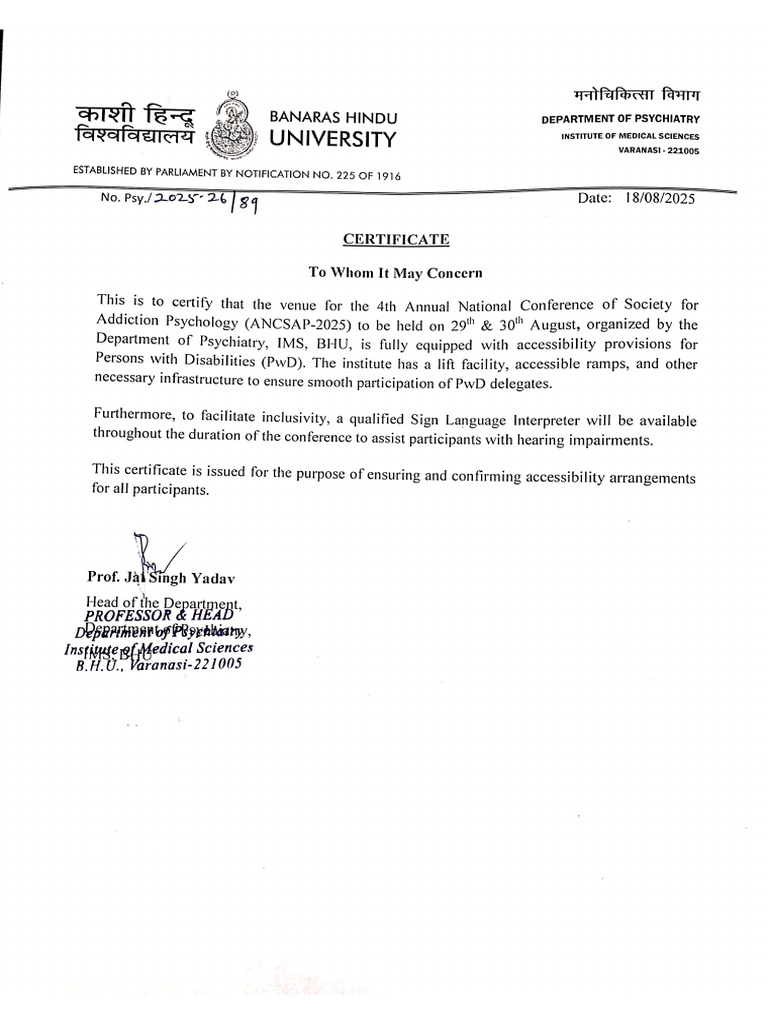 PWD Certificate | PDF