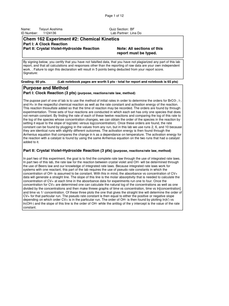 Formal lab report rates of reaction alkali picture
